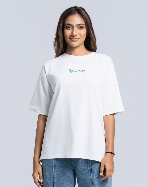 NOLIMIT WARNER BROS Women's Oversized T-Shirt White
