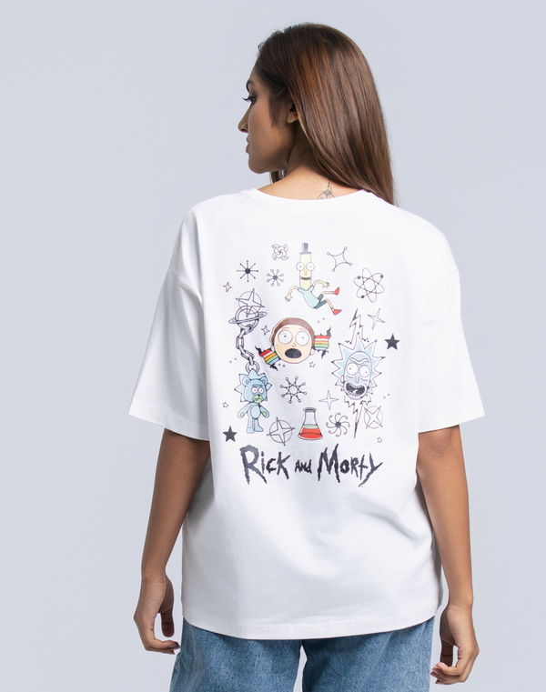 NOLIMIT WARNER BROS Women's Oversized T-Shirt White
