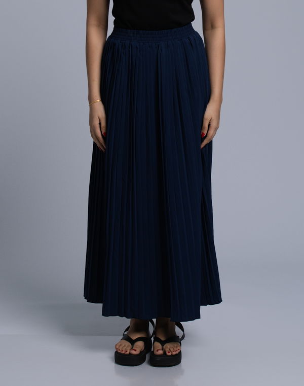 NOLIMIT Women's Pleated Casual Skirt Navy