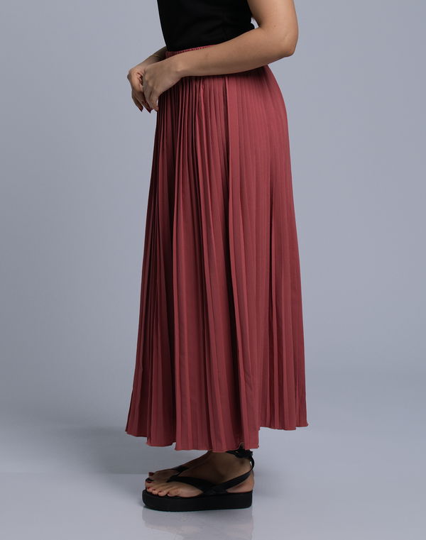 NOLIMIT Women's Pleated Casual Skirt Old Rose