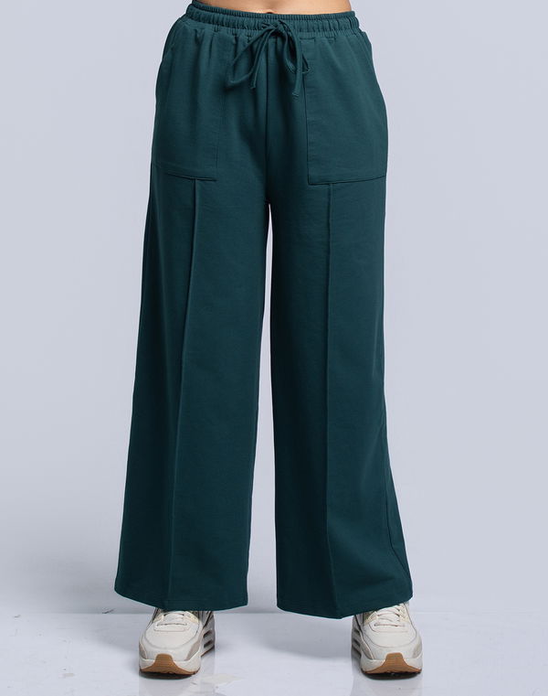 NOLIMIT Women's Wide Leg Casual Pant Dark Green
