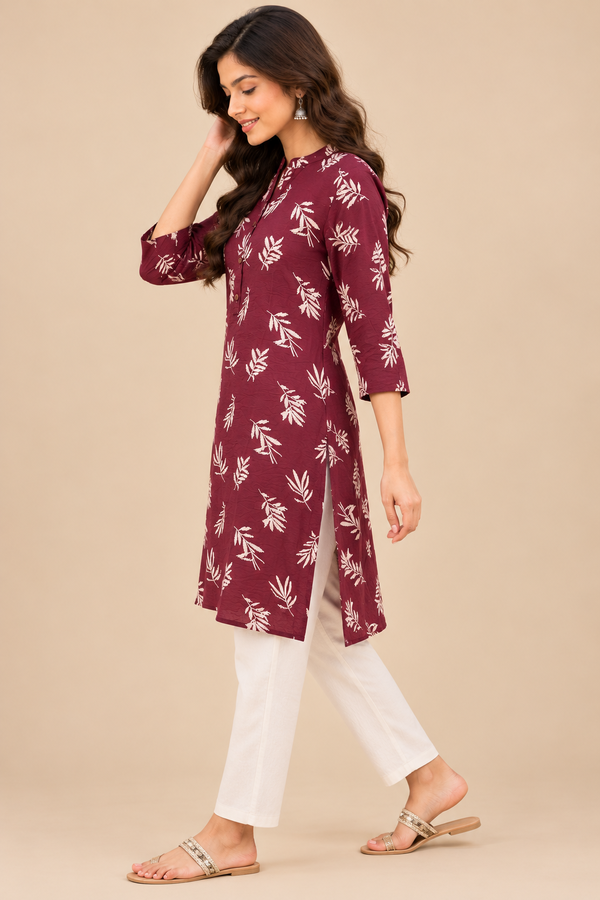 NOLIMIT Women's Chinese Collar Kurta