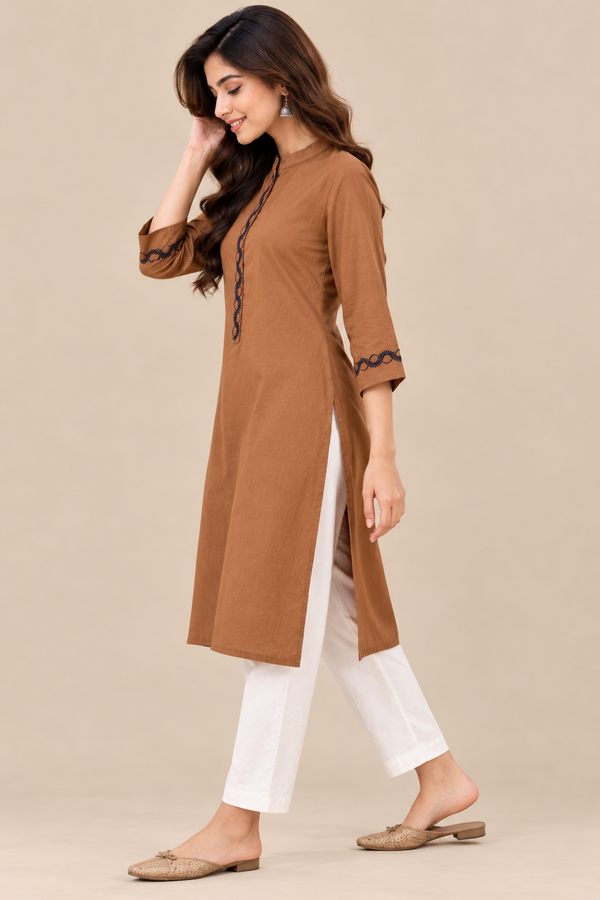 NOLIMIT Women's Mandarin Collar Kurta