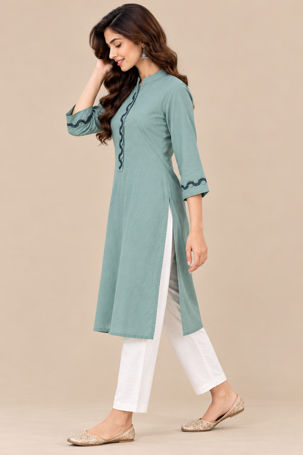 NOLIMIT Women's Mandarin Collar Kurta