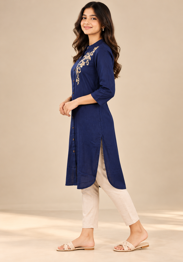 NOLIMIT Women's Mandarin Collar Kurta