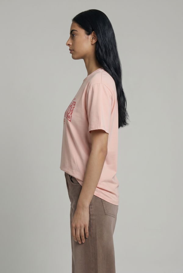 NOLIMIT Women's Regular Fit T-Shirt Peach