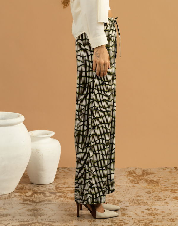 NOLIMIT Women's Wide Leg Casual Pant Green