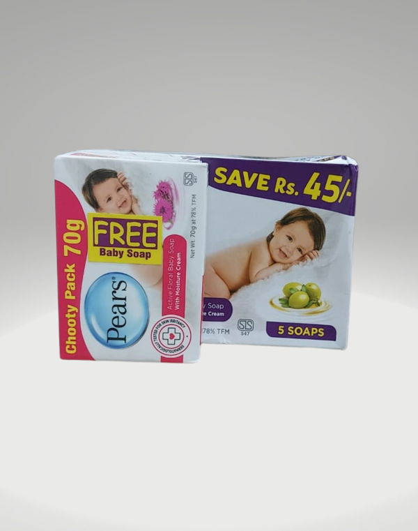 Pears Pure And Gentle Baby Soap Multipack - 70g X 5