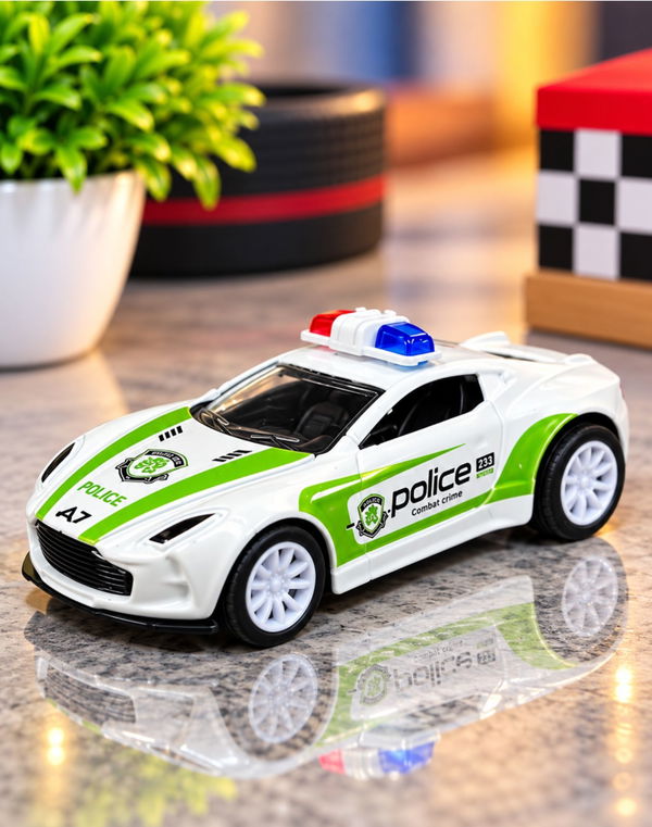 Police Sports Car Key Tag