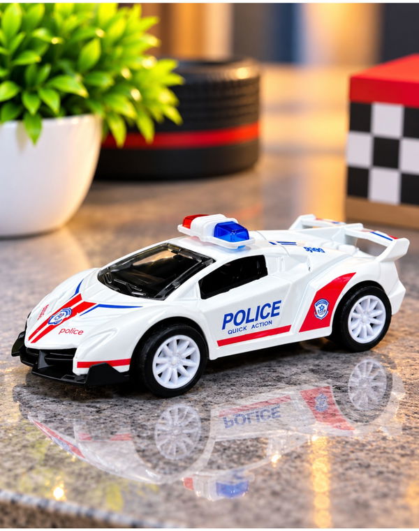 Police Sports Car Key Tag