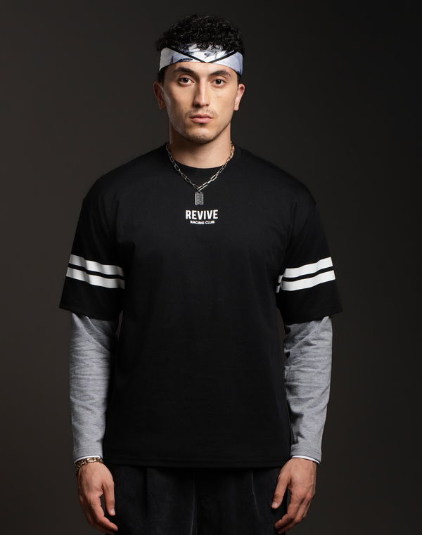 REVIVE Men's Oversized T-Shirt Black