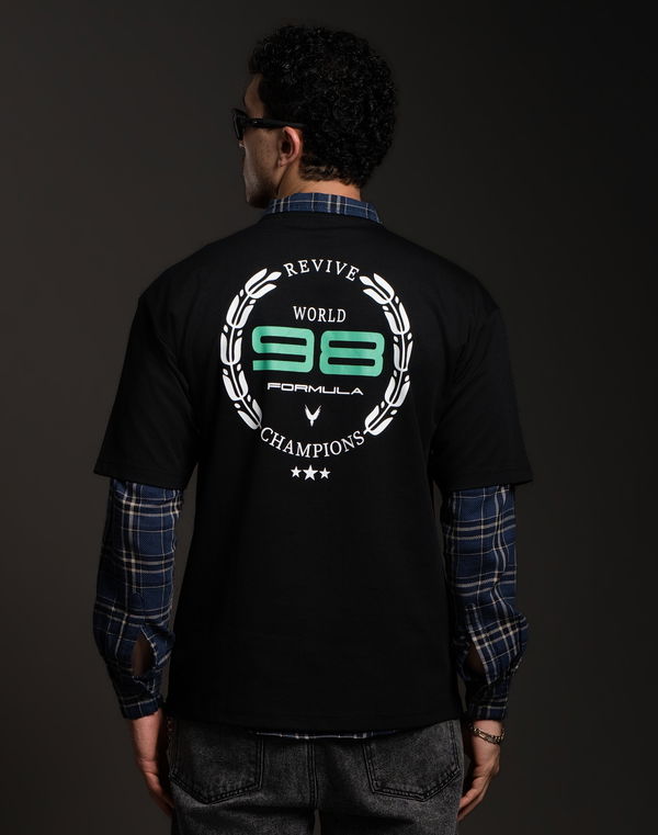REVIVE Men's Oversized T-Shirt Black
