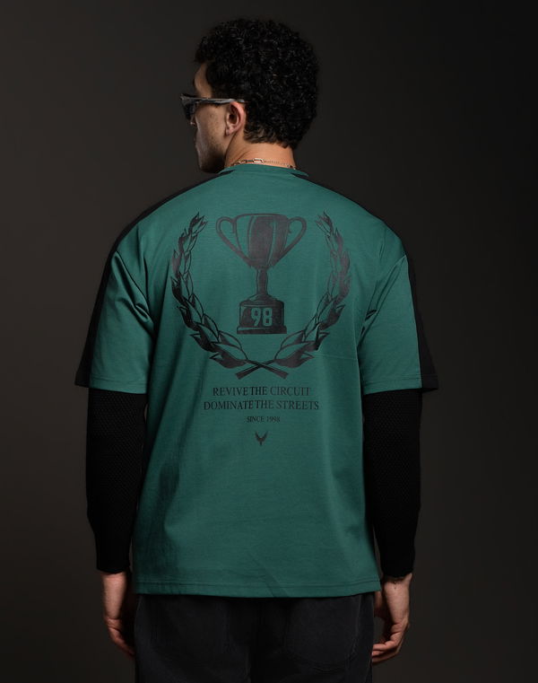 REVIVE Men's Oversized T-Shirt Green