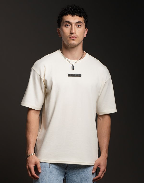 REVIVE Men's Oversized T-Shirt Off White