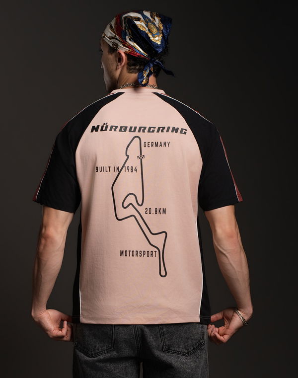 REVIVE Men's Oversized T-Shirt Pink