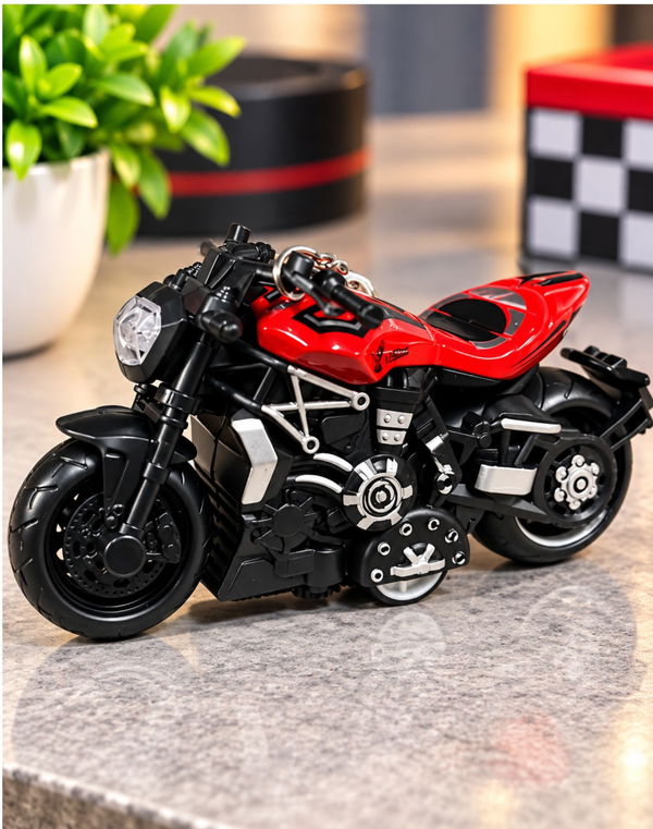 Sporty Bike Key Tag