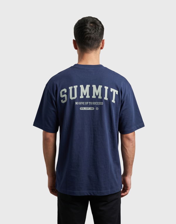 TOM DAVID Men's Oversized T-Shirt Navy