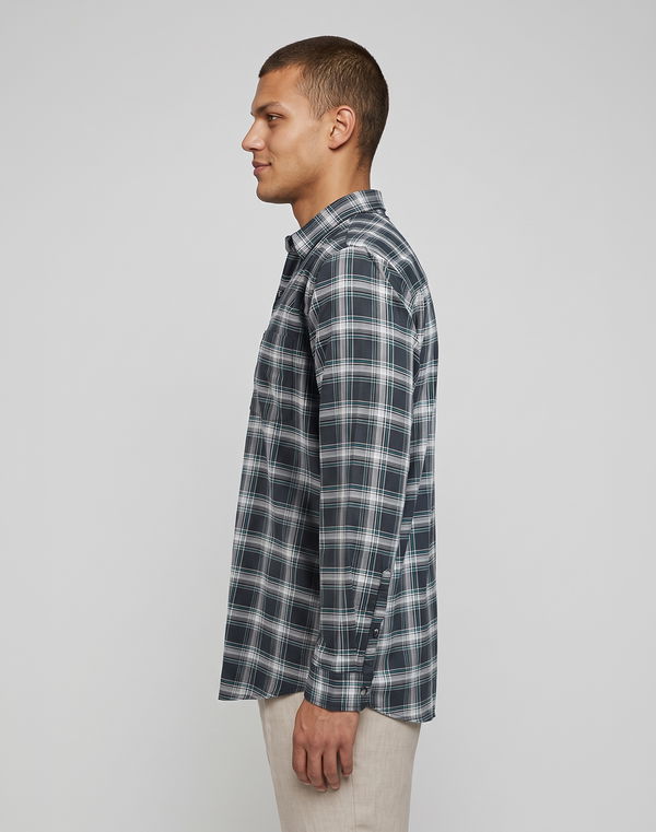 TOM DAVID Men's Regular Fit Casual Shirt Navy