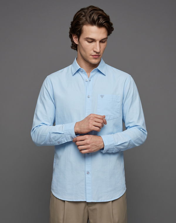 TOM DAVID Men's Slim Fit Casual Shirt