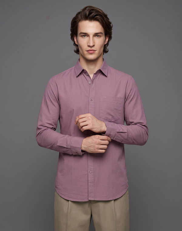 TOM DAVID Men's Slim Fit Casual Shirt