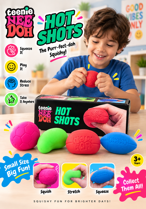 Teenie Nee Doh Hot Shots – Squishy Toy Set