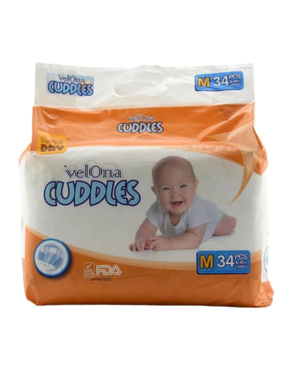 VELONA CUDDLES CLASSIC DIAPER - M 34 Pcs