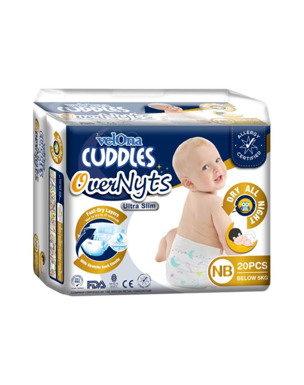 VELONA CUDDLES CLASSIC DIAPER - NB - 20 PCS