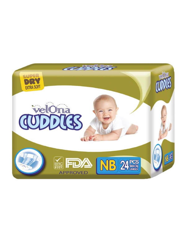 VELONA CUDDLES CLASSIC DIAPER - NB - 24 PCS