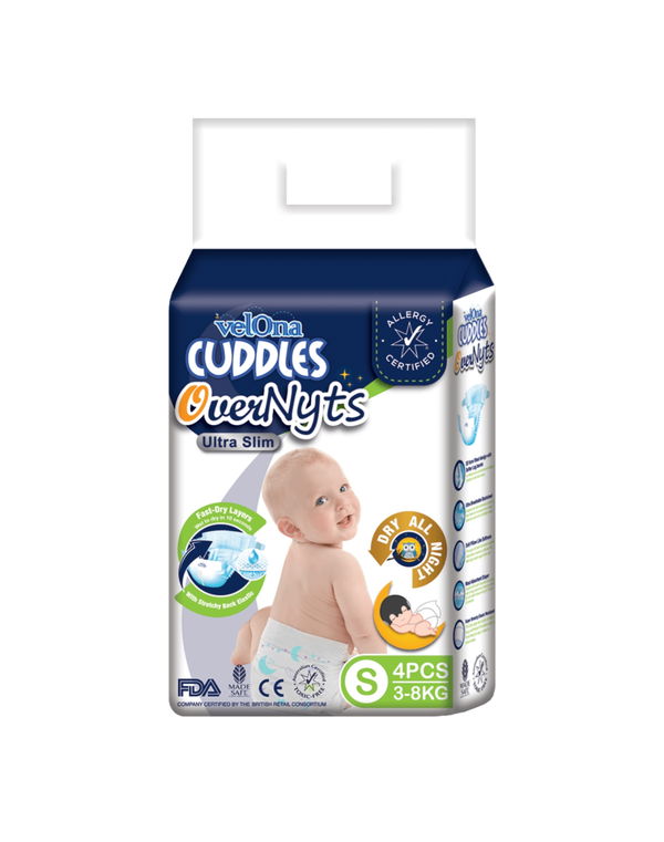 VELONA CUDDLES CLASSIC DIAPER -S - 4 PCS