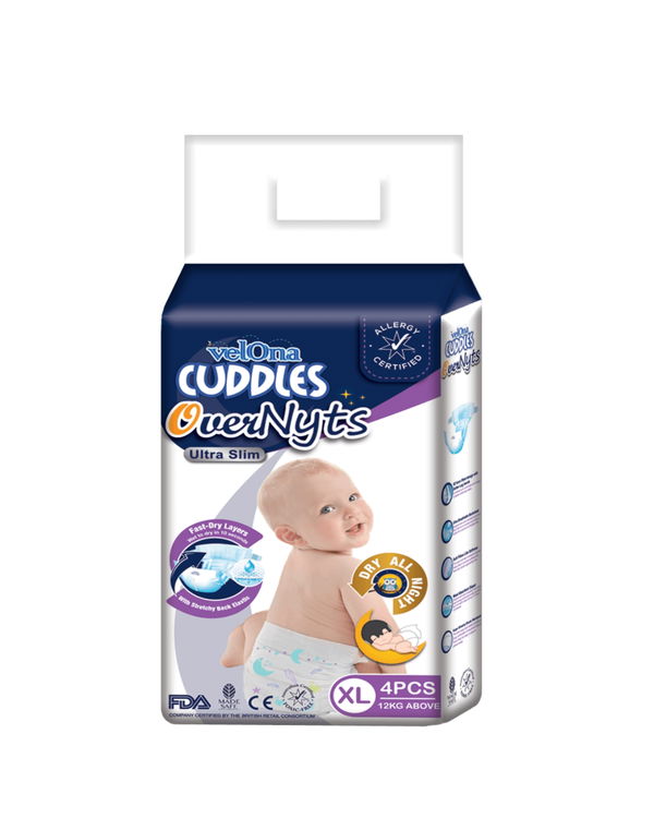 VELONA CUDDLES CLASSIC DIAPER - XL - 4 PCS