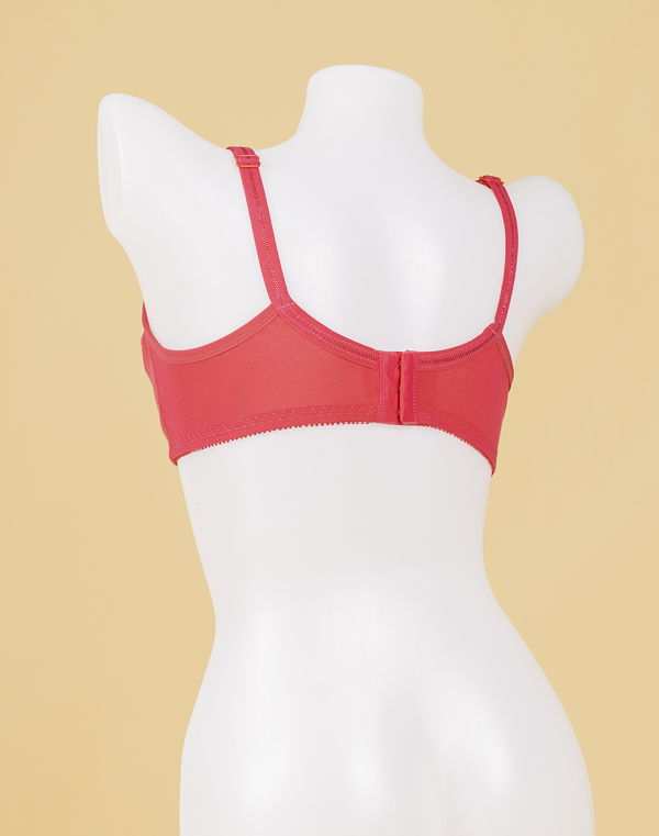 Women's Cotton Bra Dark Pink