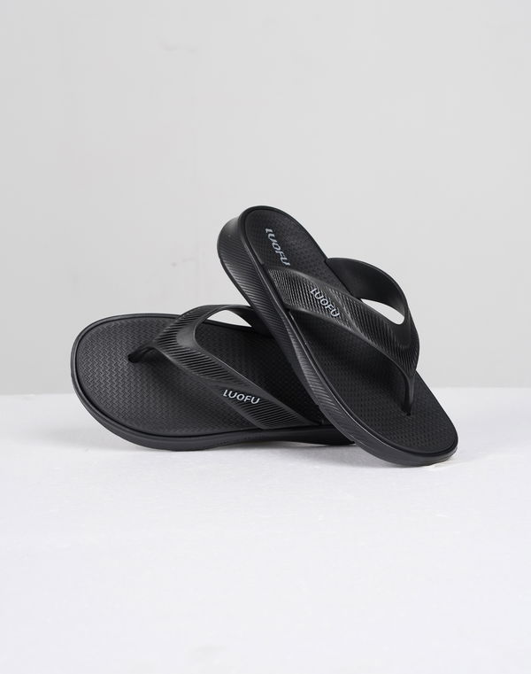 Women's Luofu Casual Flip Flops Black