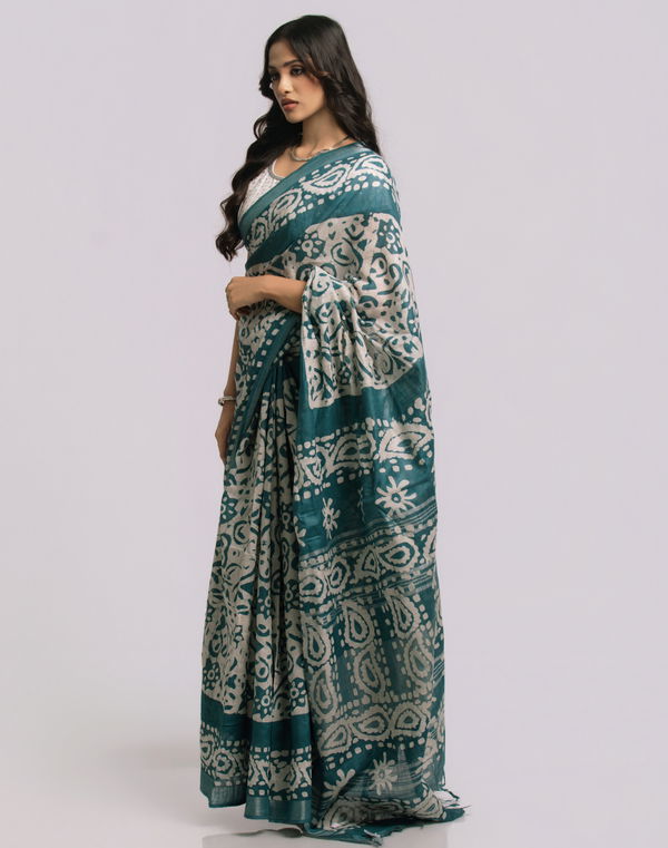 Women's Batik Cotton Saree Assorted