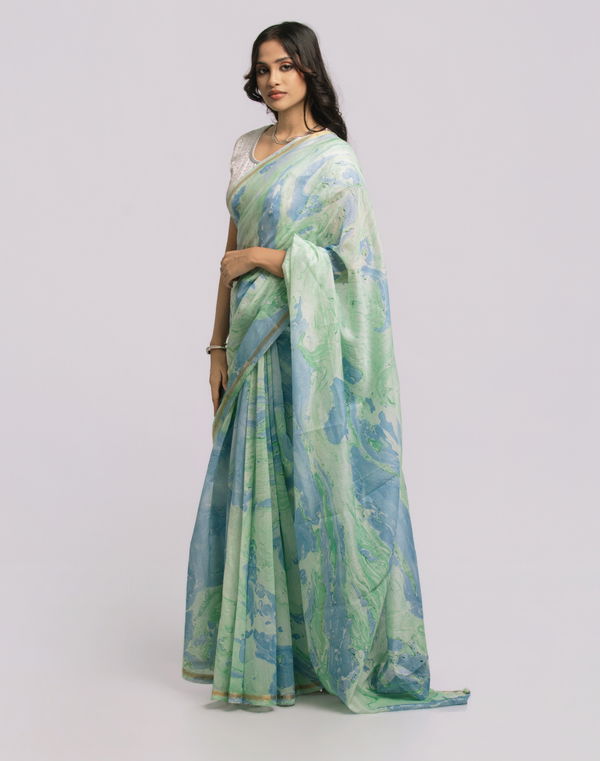 Women's Batik Cotton Saree Assorted