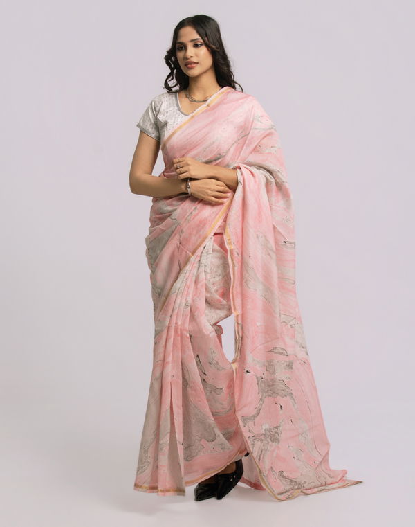 Women's Batik Cotton Saree Assorted