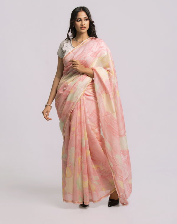 Women's Batik Cotton Saree Assorted