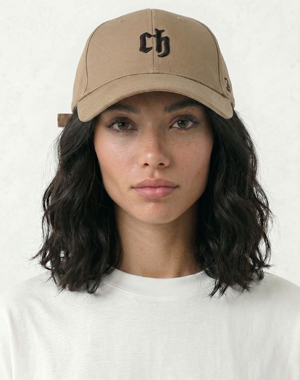 Women's Embroidery Cap Beige