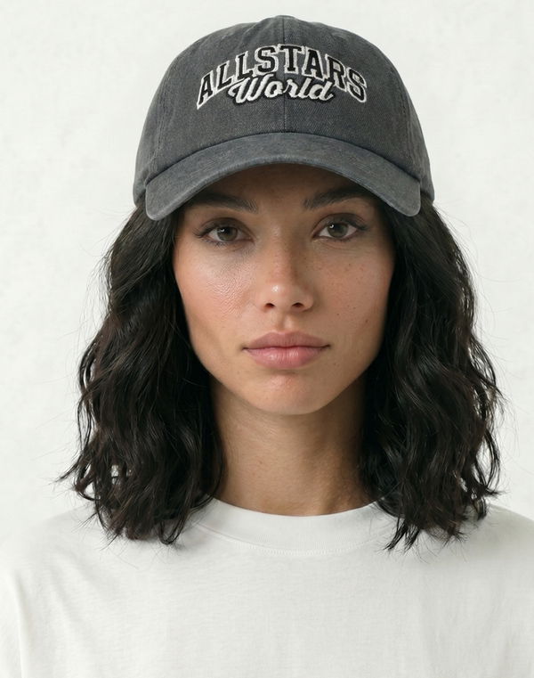 Women's Embroidery Cap Light Grey