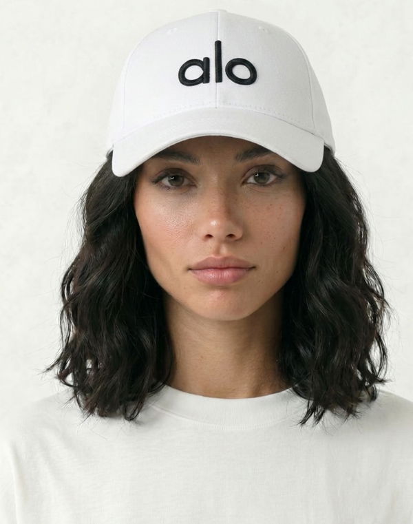 Women's Embroidery Cap White