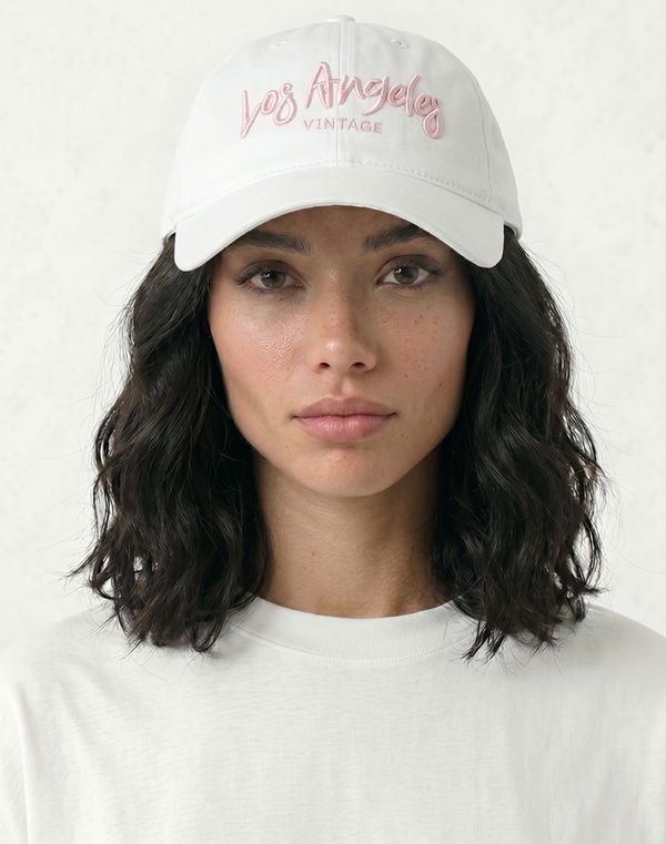 Women's Embroidery Cap White