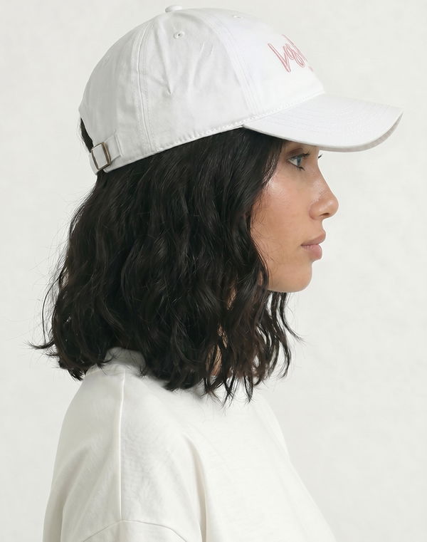 Women's Embroidery Cap White