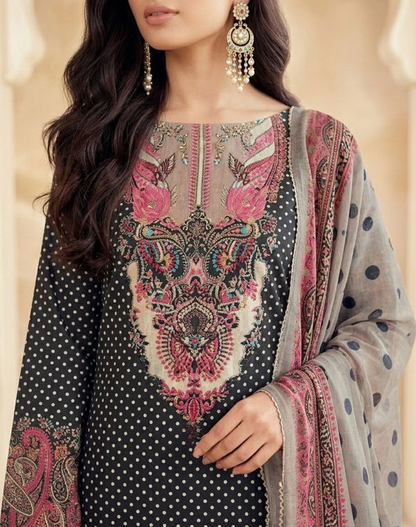 Women's Embroidery Shalwar Material