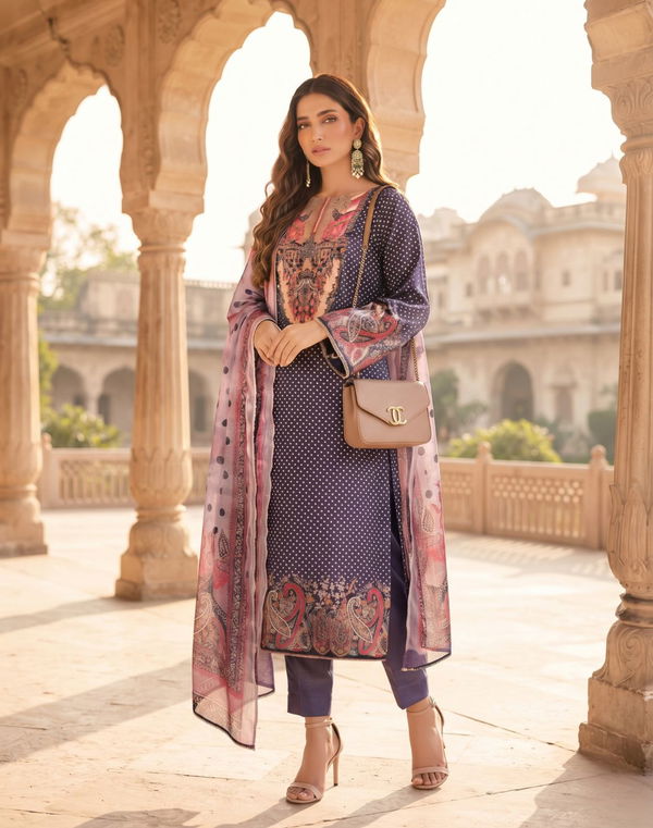 Women's Embroidery Shalwar Material