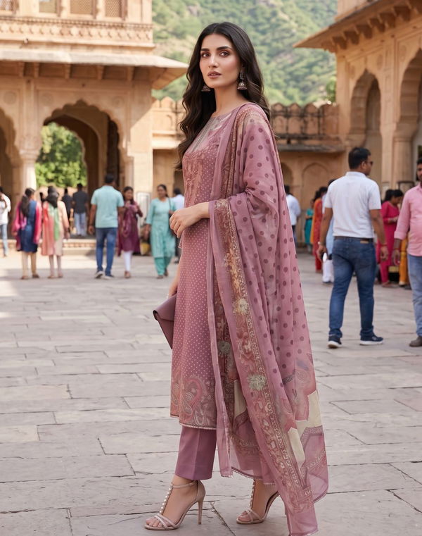 Women's Embroidery Shalwar Material