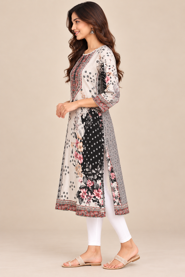 Women's Mid Length Printed Kurta