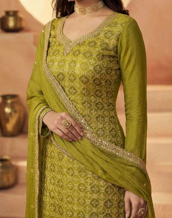 Women's Threadwork Shalwar Material