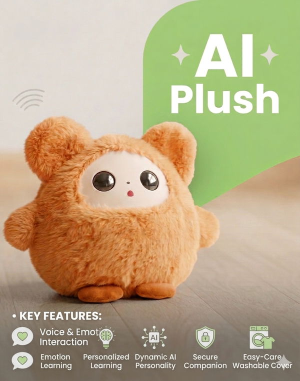 AI Plush Interactive Companion Toy
