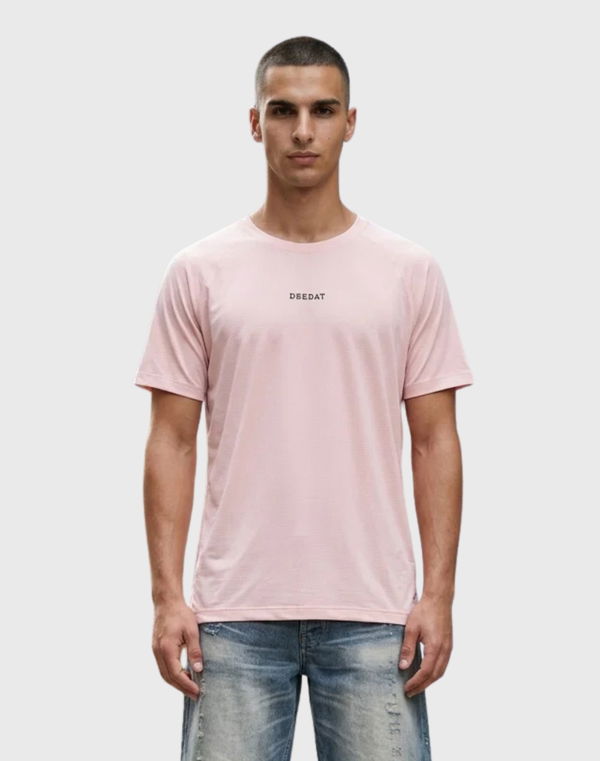 DEEDAT Men's Slim Fit Sports T-Shirt Pink