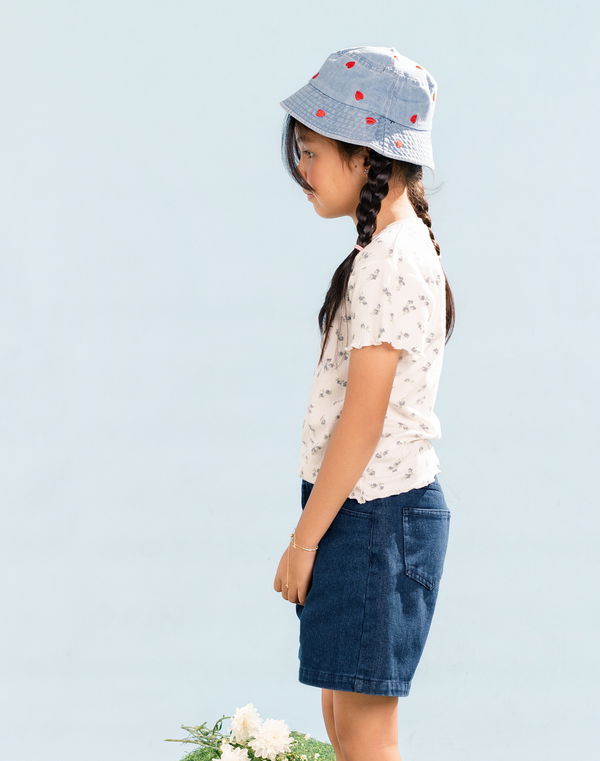 NOLIMIT Kids Girls MAGIC IN BLOOM Printed T-Shirt Off White