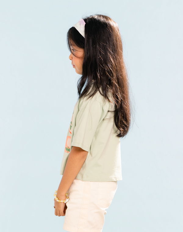 NOLIMIT MAGIC IN BLOOM Girls Oversized T-Shirt Green